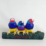 Viewsonic Advertising Promo Gouldian Finch Parrots Birds Branch Pen Holder Used. Price: $50.45.