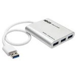 Tripp Lite U360004AL 4-PORT Usb 3.0 Mini Hub Aluminum New. Price: $37.97.