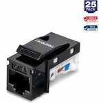 Trendnet TC-K25C6BK, CAT6 Keystone Jack, Black 25-PACK New. Price: $32.99.