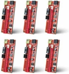 Aaawave (6) Pci-e 1X To Usb 3.0 Gpu Mining Risers Pcie Open. Price: $36.50.