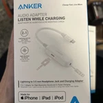 Anker 2 1 Lightning To 3.5MM Audio & Charging Adapter, White New. Price: $24.97.