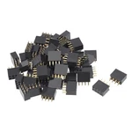 Uxcell 50PCS 2.54MM Pitch Double Row Straight 2X4-PIN, Black New. Price: $10.95.