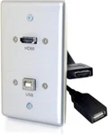 Legrand - Single Gang Pass Through With Hdmi Usb Wall Plate For Cab New. Price: $59.14.