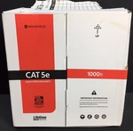 Monoprice CAT5E Ethernet Bulk Cable - 1000FT, Blue Open. Price: $149.99.