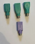 4X Usb Type Female PS/2 Port Adapter Connector - Purple/green Passive Used. Price: $9.99.
