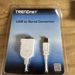 New Trendnet TU-S9 Usb To Serial Converter RS-232 Male DB9 Cable. Price: $9.99.