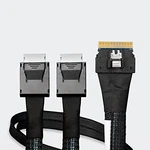 Icy Dock Slimsas 8I SFF-8654 To 2X Oculink 4I SFF-8611 Cable 0.5M (MB206L-B) New. Price: $100.98.