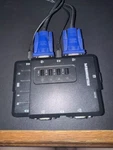 2-PORT Compact Kvm Switch With Remote Selector Manhattan #151269-VGA Cables Used. Price: $21.75.