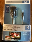 Belkin Laptop-to-hdtv Feet Vga & 3.5MM Audio Port F3S008-10 8830-07632 New. Price: $10.00.