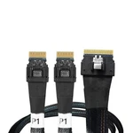 Icy Dock MB306L-B Slimsas 8I SFF-8654 To 2X 4I Cable 0.5M New. Price: $105.91.