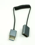 Duttek Coiled Hdmi Extension Cable 48GBPS 8K 60HZ Coaxial To Female 1-1.5' Open. Price: $10.00.