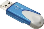 New Pny Attache 32GB Usb 2.0 Flash Drive Blue/white P-FD32GATT4BW-GE Thumb. Price: $11.95.
