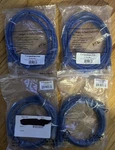 Comprehensive CAT6A-7BLU Shielded Patch Cable Blue 7FT. Lot Of 4 New. Price: $49.99.