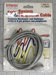Interex 10' System Peripheral Cable 8 Pin I-66A For Apple Macintosh M0197 Nos. Price: $14.00.