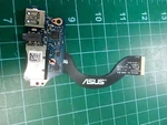 Oem Asus UX31A Series 13.3" Laptop Usb Audio Card Reader Board W/ Cable Used. Price: $8.99.