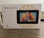 Xp-pen Artist 13.3 Pro Graphics Drawing Tablet With Pen, Stand, Nibs Tested Used. Price: $90.00.