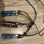 Bundle 3 Of Usb Pci-e Express To 16X Extender Riser Card Adapter Used. Price: $16.00.