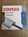 Staples Floor Cord Cover 6FT Gray - Brand New Unopened. Price: $8.90.