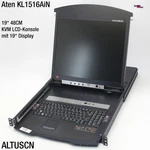 19" Aten KL1516AIN Dual Rail Lcd Kvm Switch Altuscn Display Keyboard 1U Rack Gebraucht. Price: $569.97.