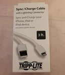 Tripp Lite 3FT Sync/chargecable Iphone Ipad Ipod Fast Connector M100-003-WH New. Price: $13.98.