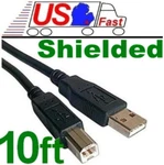 10FT USB2.0 Printer/device Cable/cord/wire For Hp/cannon/brother Black New. Price: $8.95.