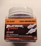 Platinum Tools 202010J EZ-RJ45 CAT6 Utp Connector, 100 Piece New. Price: $49.14.