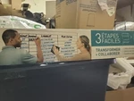 Post-it Dry Erase Surface 48" 96" White Film 4'X8' Self Stick (DEF8X4) New. Price: $80.00.