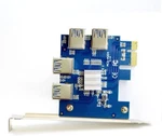 Mintcell Pci-e 1X To 4 Usb 3.0 Adapter Card For Gpu Riser Mining New. Price: $17.99.