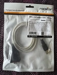 Rocstor 1 Port Usb Null Modem RS232 DB9 Serial Dce Adapter Cable W/ Ftd 5FT New. Price: $10.00.