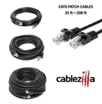 CAT6 Black Ethernet Patch Cord Lan Network Cable RJ45 25FT- 200FT Multi-pack Lot New. Price: $13.55.