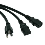 Tripp Lite P0060062 6FT Power Cord Y Splitter 5-15P To 2XC13 10A New. Price: $31.80.