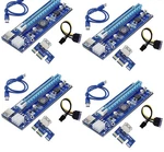 4 Pack Pci-e 1X To 16X Powered Usb 3.0 Gpu Riser Extender Adapter Card Open. Price: $20.00.