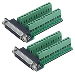 Antrader 2PCS DB25 Breakout Connector D-sub 25-PIN Female Adapter, New. Price: $20.69.