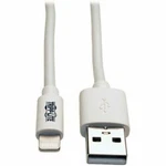 Tripp Lite 3FT Lightning To Usb Iphone Ipod Ipad Apple White 1M Sync/charge New. Price: $14.99.