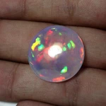 22.4 Mm Natural Aaa Multi Fire Ethiopian Welo Opal Round Shape Cabochon New. Price: $428.48.