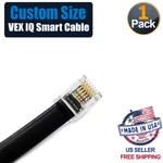 Custom Length Vex Iq Smart Cables 4" - 72" RJ12 6P6C Left Latch Offset Tab New. Price: $5.47.