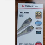 Monster Essentials Cable 4K High Speed Hdmi 18 Gbps Feet New. Price: $15.00.