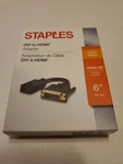 Staples 6" Dvi To Hdmi Adapter Black 2414862 Open. Price: $9.99.