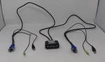 Tripp Lite 2-PORT Usb/vga Kvm Switch With Cables And Peripheral 302 Used. Price: $19.50.