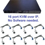 Ibm GCM2 39M2878 1735-GX2 16 Port Kvm Ip Switch + 8X 39M2899 Usb Cable Modules Used. Price: $234.37.
