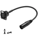 Qianrenon Xlr Female Panel Mount Cable Connector, Gold Plated 3PIN Xl... New. Price: $23.48.