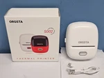 Orgsta S002 Thermal Printer 1000MAH Capacity 3.7V White - New Open Box. Price: $18.88.