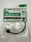 Qvs Hdmi Thin Flex Cable- To 1 Ft New. Price: $11.87.