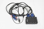 Manhattan Usb 4-PORT Compact Kvm Switch W/cables No Power Adapter Used. Price: $19.99.