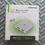 Iogear Usb-c To 4K Dual Hdmi Adapter GUC3CHD22 Open. Price: $39.00.