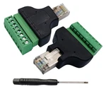 Aaotokk RJ45 Screw Terminal 8C 8PIN Female Bolt New. Price: $14.76.