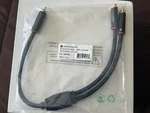 Monoprice Onix Series 1-MALE To 2-FEMALE Rca Y-adapter, 18IN, Black New. Price: $19.99.