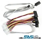 Adaptec Sas Hd SFF-8643 To SFF-8482 Cable (2280100-R) New. Price: $32.00.