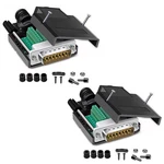 Jienk 2PCS DB15 Solderless RS232 D-sub Serial MALE(2 Pieces), Black New. Price: $26.99.