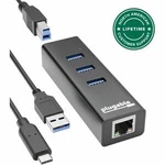 Plugable USB3-HUB3ME 3-PORT 3.0 W/ Gigabit Ethernet New. Price: $73.44.